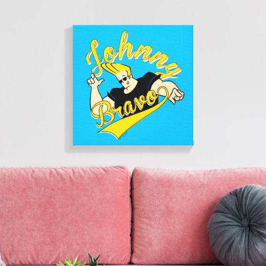 Johnny Bravo Athletic Graphic Leinwanddruck (Insitu (Wohnzimmer))