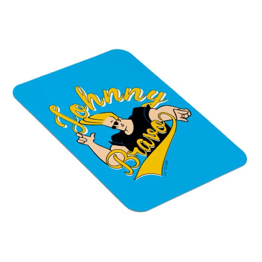 Johnny Bravo Athletic Graphic Magnet (Rechte Seite)