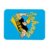 Johnny Bravo Athletic Graphic Magnet (Horizontal)