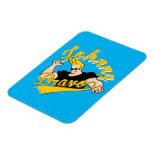 Johnny Bravo Athletic Graphic Magnet (Linke Seite)