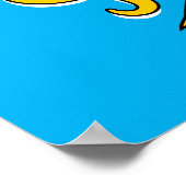 Johnny Bravo Athletic Graphic Poster (Ecke)