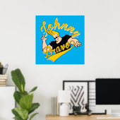 Johnny Bravo Athletic Graphic Poster (Heimbüro)
