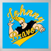 Johnny Bravo Athletic Graphic Poster (Vorne)