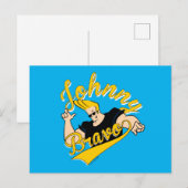 Johnny Bravo Athletic Graphic Postkarte (Vorne/Hinten)