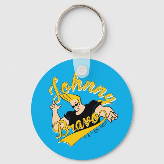 Johnny Bravo Athletic Graphic Schlüsselanhänger (Vorderseite)