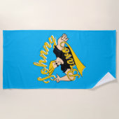 Johnny Bravo Athletic Graphic Strandtuch (Vorderseite)