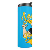 Johnny Bravo Athletic Graphic Thermosbecher (Nach links gedreht)