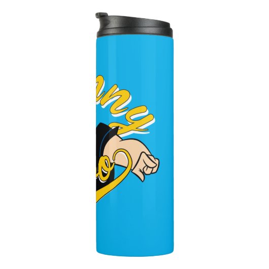 Johnny Bravo Athletic Graphic Thermosbecher (Nach rechts gedreht)