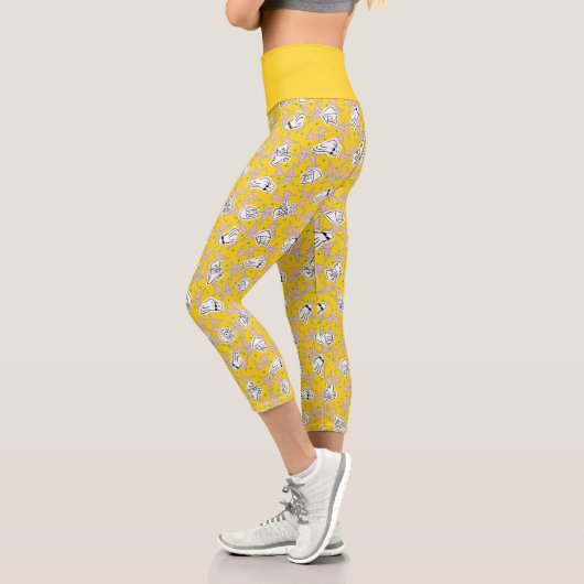 Johnny Bravo Characters Pattern Capri Leggings (Links)