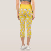 Johnny Bravo Characters Pattern Capri Leggings (Rückseite)