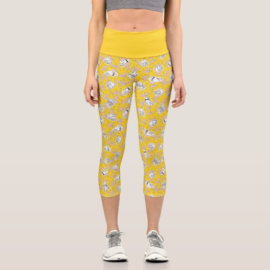 Johnny Bravo Characters Pattern Capri Leggings (Vorderseite)