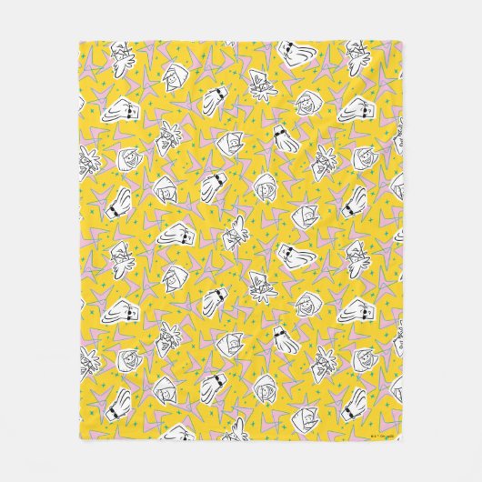 Johnny Bravo Characters Pattern Fleecedecke (Vorderseite)