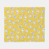 Johnny Bravo Characters Pattern Fleecedecke (Vorderseite (Horizontal))