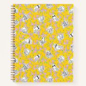 Johnny Bravo Characters Pattern Notizblock (Vorderseite)