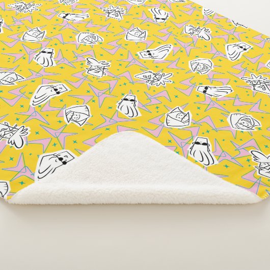 Johnny Bravo Characters Pattern Sherpadecke (3/4)