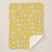 Johnny Bravo Characters Pattern Sherpadecke (Vorderseite)