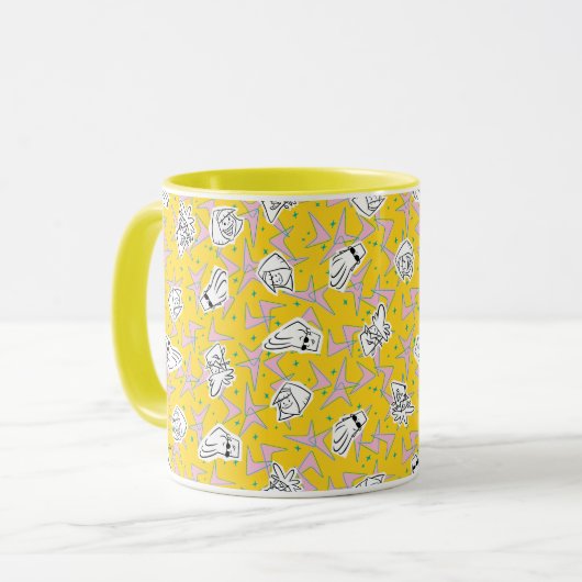 Johnny Bravo Characters Pattern Tasse (Vorderseite Links)