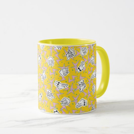 Johnny Bravo Characters Pattern Tasse (VorderseiteRechts)