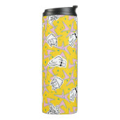 Johnny Bravo Characters Pattern Thermosbecher (Nach links gedreht)