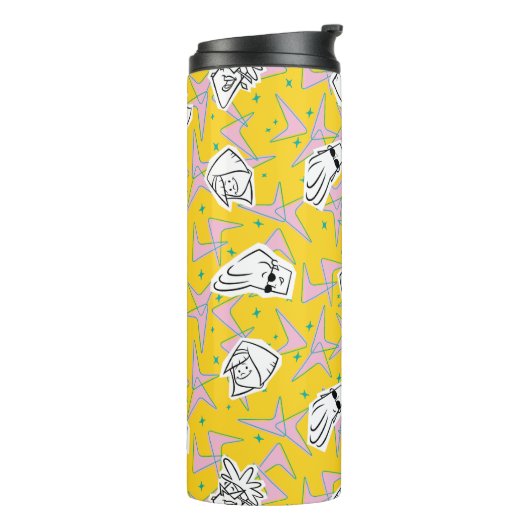 Johnny Bravo Characters Pattern Thermosbecher (Nach links gedreht)