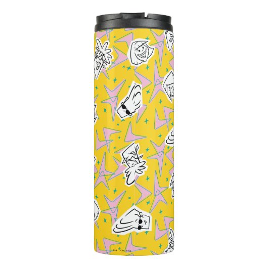 Johnny Bravo Characters Pattern Thermosbecher (Rückseite)