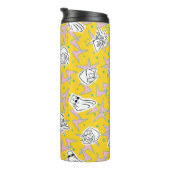 Johnny Bravo Characters Pattern Thermosbecher (Nach rechts gedreht)