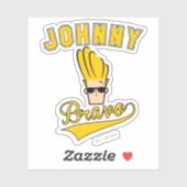 Johnny Bravo Collegiate Graphic Aufkleber (Blatt)