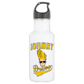 Johnny Bravo Collegiate Graphic Edelstahlflasche (Vorderseite)
