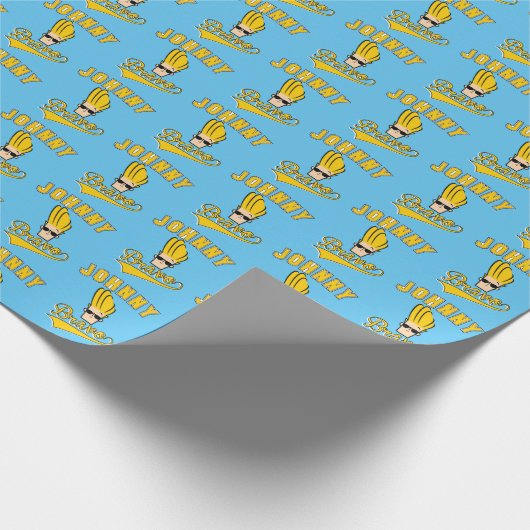 Johnny Bravo Collegiate Graphic Geschenkpapier (Ecke)