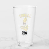 Johnny Bravo Collegiate Graphic Glas (Rückseite)