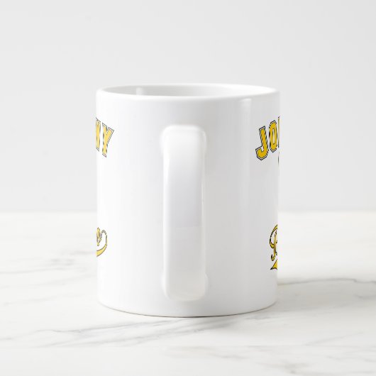 Johnny Bravo Collegiate Graphic Jumbo-Tasse (Rückseite)