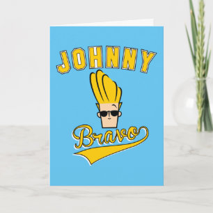Johnny Bravo Collegiate Graphic Karte