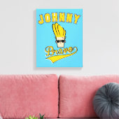 Johnny Bravo Collegiate Graphic Leinwanddruck (Insitu (Wohnzimmer))