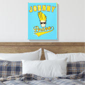 Johnny Bravo Collegiate Graphic Leinwanddruck (Insitu (Schlafzimmer))