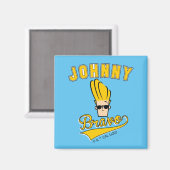 Johnny Bravo Collegiate Graphic Magnet (Vorderseite/Rückseite)