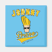 Johnny Bravo Collegiate Graphic Magnet (Vorne)