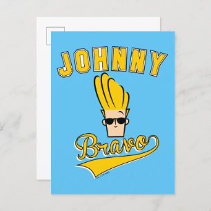 Johnny Bravo Collegiate Graphic Postkarte