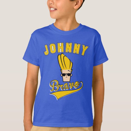 Johnny Bravo Collegiate Graphic T-Shirt (Vorderseite)