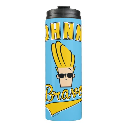 Johnny Bravo Collegiate Graphic Thermosbecher (Vorderseite)