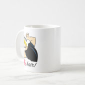 Johnny Bravo Comb Dont Touch The Hair  Kaffeetasse (Vorderseite Links)