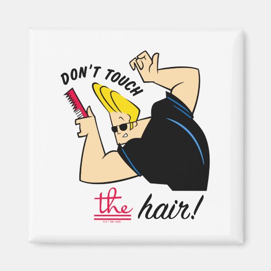 Johnny Bravo Comb Dont Touch The Hair Magnet (Vorne)