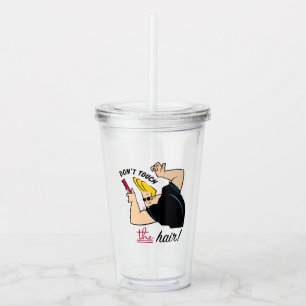 Johnny Bravo Comb - Touch nicht die Haare! Acryltrinkbecher