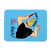 Johnny Bravo Comb - Touch nicht die Haare! Magnet (Horizontal)