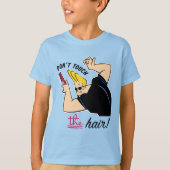 Johnny Bravo Comb - Touch nicht die Haare! T-Shirt (Vorderseite)