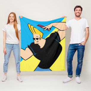 Johnny Bravo Combing Hair Fleecedecke