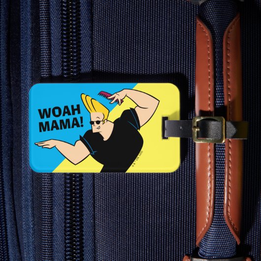 Johnny Bravo Combing Hair Gepäckanhänger (Vorderseite Insitu 4)