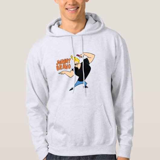 Johnny Bravo Combing Hair Hoodie (Vorderseite)