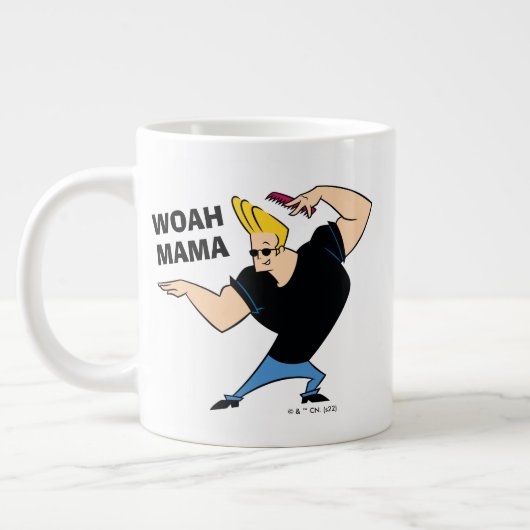 Johnny Bravo Combing Hair Jumbo-Tasse (Links)