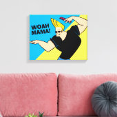 Johnny Bravo Combing Hair Leinwanddruck (Insitu (Wohnzimmer))