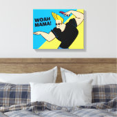 Johnny Bravo Combing Hair Leinwanddruck (Insitu (Schlafzimmer))